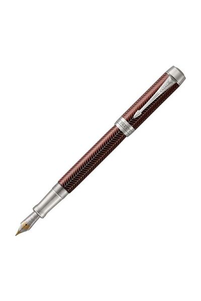 Parker Duofold Prestij Bordo Chevron CT Dolma Kalem 1945418