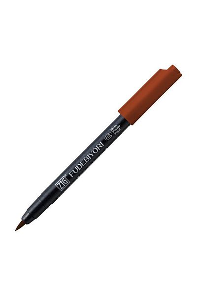 Zig Fudebiyori Brush Pen Brush Tip Pen 60 BROWN