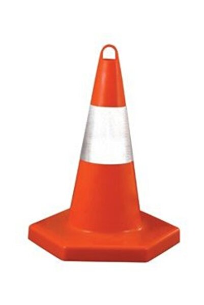 MFK Plastik Mfk3152 Kırılmaz 52 cm Trafik Konisi