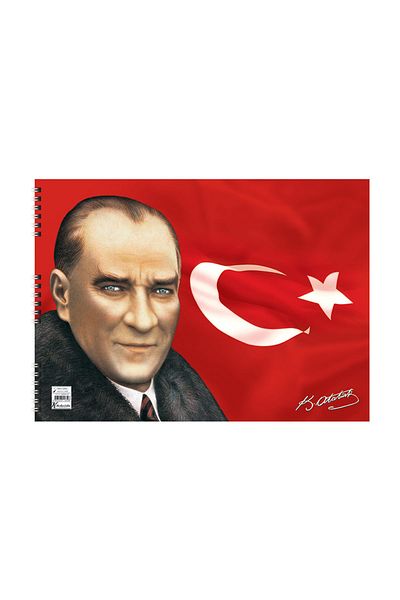 KESKİN COLOR Ataturk 25x35 15 Sheets Spiral Painting Book (308005)