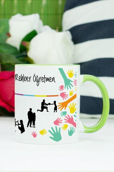Hediyelen كوب هدية للمعلم باللون الأخضر