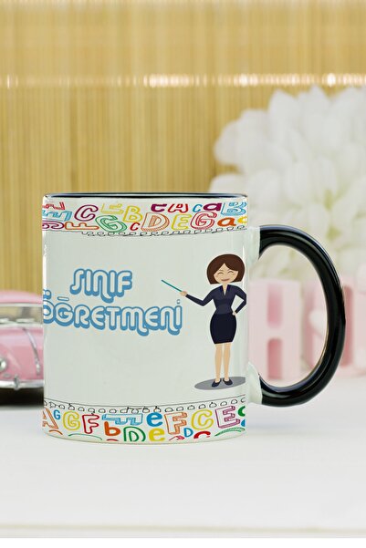 Hediyelen كوب مدرس المدرسة باللون الأسود