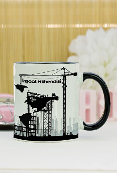 Hediyelen كوب مهندس مدني أسود