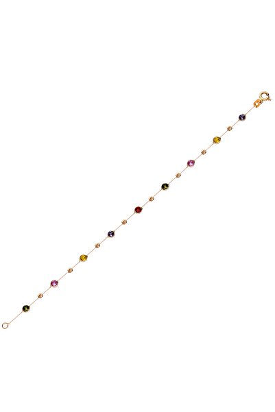 Glorria Kadın Altın Renkli Taşlı Bileklik CM0631