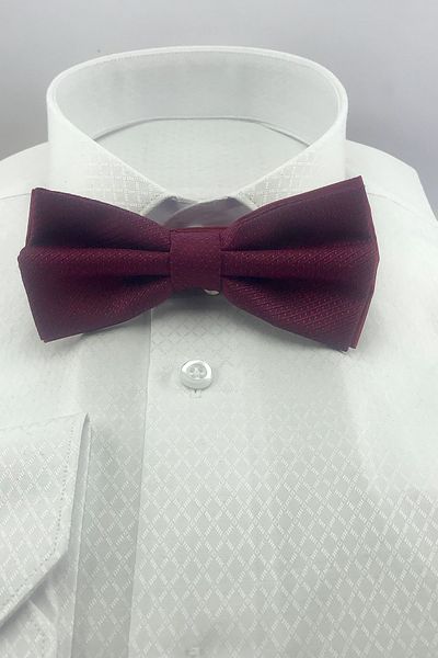 Zaim Aksesuar Papion cu micro model roșu Claret 206