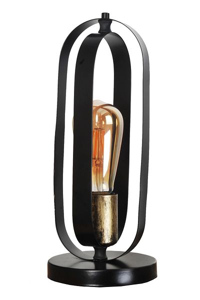 VENON Güven Chandelier Hadley Table Lamp Glass Metal Black Yellow Patina Chandelier