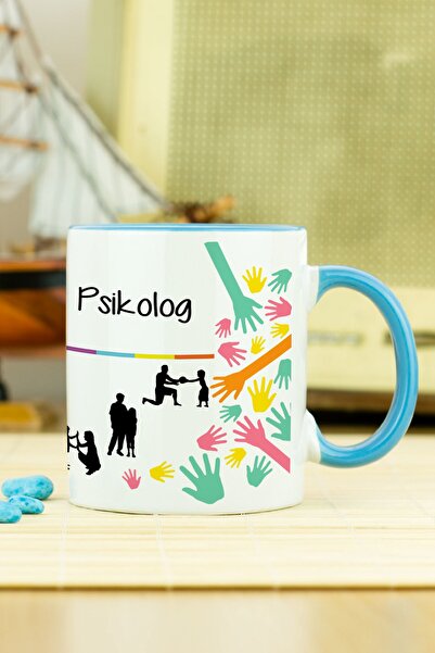 Hediyelen Psychologist Mug Cup Blue
