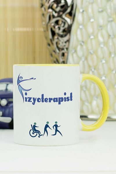Hediyelen Physiotherapist Mug Glass Yellow