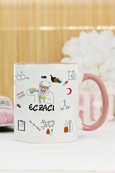 Hediyelen Pharmacist Mug Cup Pink