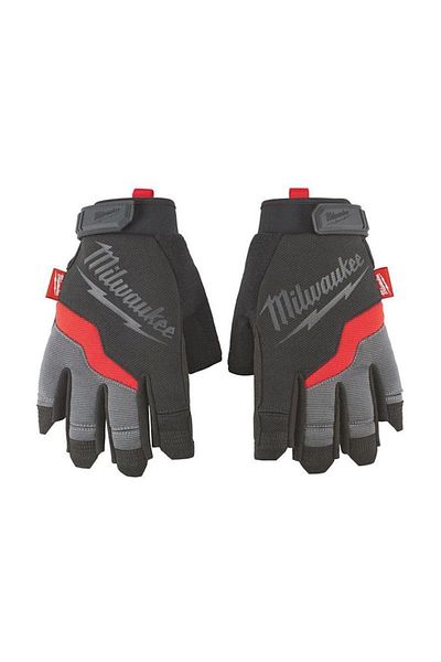 Milwaukee T48229744 Heavy Duty Work Gloves Fingerless Size 11 / XXL