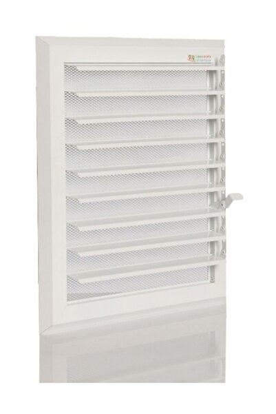 Temmenfez Ecovent 45*49 Alüminyum Beyaz Menfez, Panjur - Banyo, Wc Havalandırma