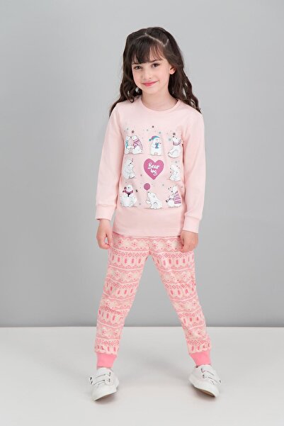 ROLY POLY Set de pijamale pudrate pentru fete