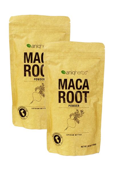 Aniqnaturals 2 Pack Maca Root Powder - 2X200gr Maca Powder - Lepidium Mey