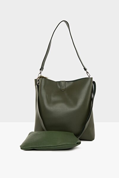 Bagmori Khaki Women's Magnet Snap Bag M000002770