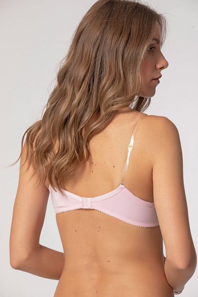 Siyah İnci Women's Pink Padded Underwire Bra