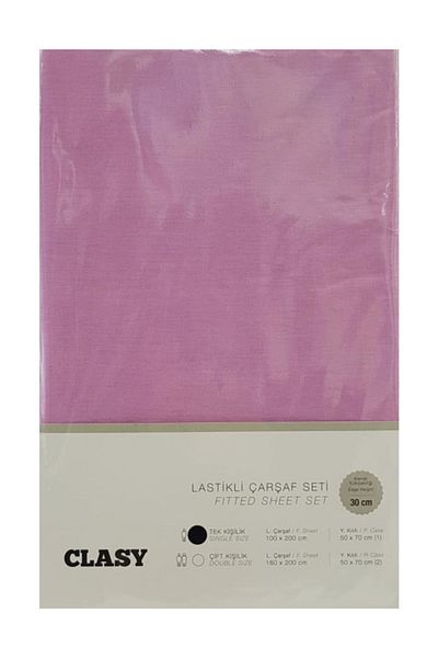 Clasy Single Elastic Sheet Set V3 Pink