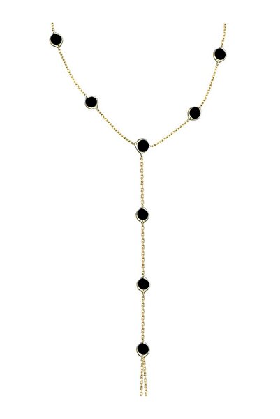 Glorria Kadın Altın Siyah Taşlı Şahmeran CM0614