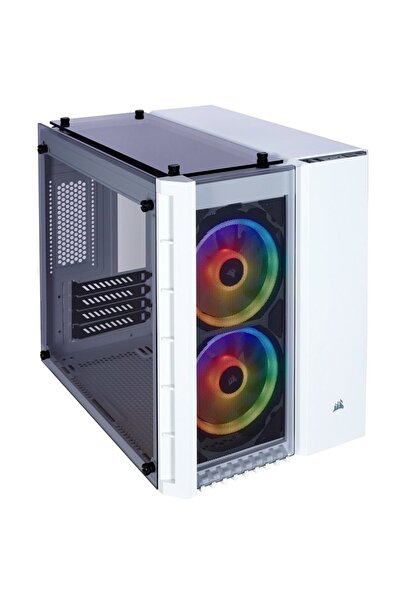 Corsair PC case, Crystal 280XRGB MicroATX, white