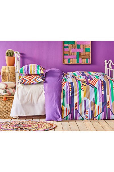 Karaca Home Cherry Mor Rnf Çift Kişilik Nevresim Takımı Kutulu