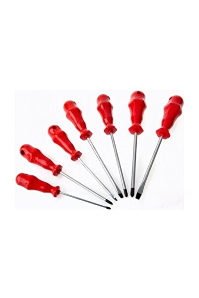 MOONSHOP Mıknatıslı Düz Ve Yıldız Tornavida Seti 7 Adet ( Lisinya )