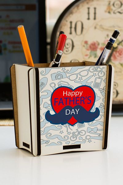 Hediyelen Gift for Dad Pencil Holder