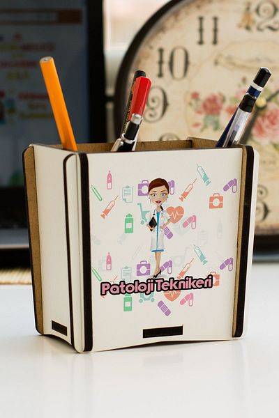 Hediyelen Pathology Technician Pen Holder