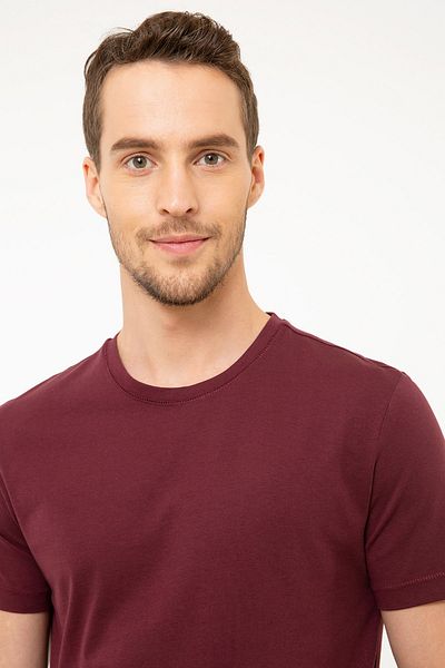 Pierre Cardin Ανδρικό μπλουζάκι Claret Red Slim Fit