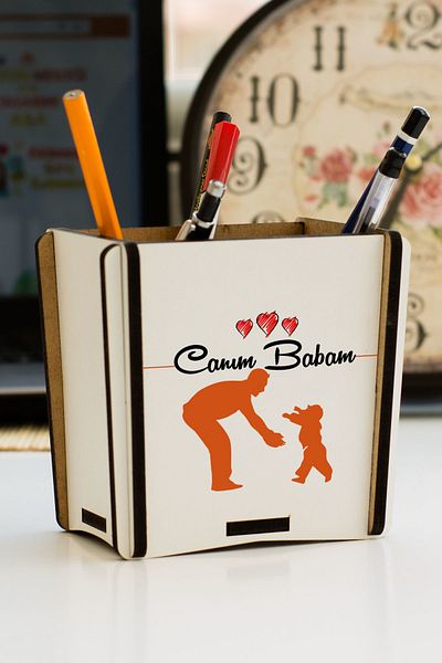 Hediyelen Father's Day Gift Pen Holder