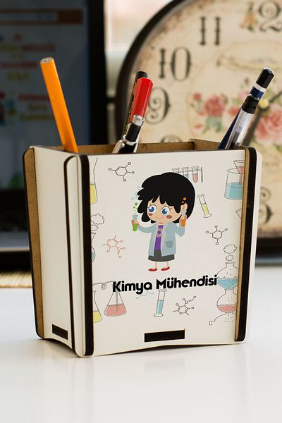 Hediyelen Chemical Engineer Pen Holder