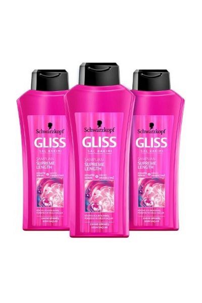 Gliss Supreme Length Shampoo - 400 ml X 3