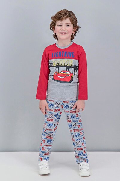 CARS Lisanslı Kırmızı Erkek Çocuk Pijama Takımı