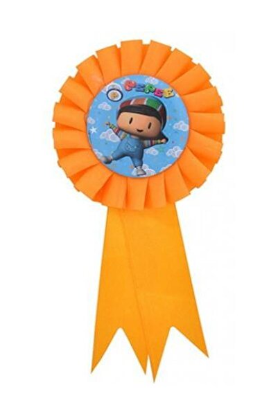 Parti dolabı Turuncu Pepee Parti Konsepti Doğum Günü Çocuğu Yaka Rozeti