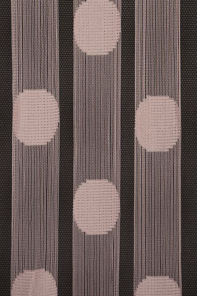 AKÇA TEKSTİL Polka Dot Model Powder Color Rope Curtain Ready-made Buttons Sewn Rope Curtain 300*280 Cm