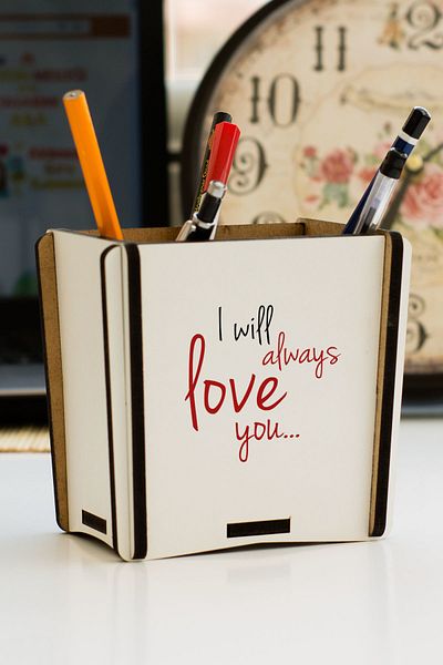 Hediyelen I Will Always Love You Pen Holder
