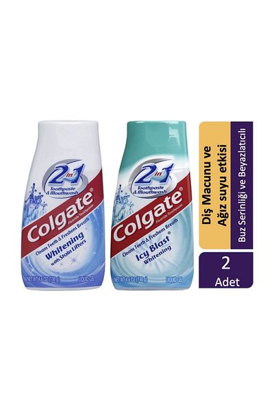 Colgate 2 in 1 Toothpaste and Oral Care Water Effect 2X130 Gr
