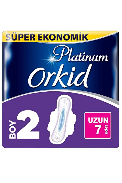 Orkid Platinum Uzun Tekli Paket 7'li Hijyenik Ped