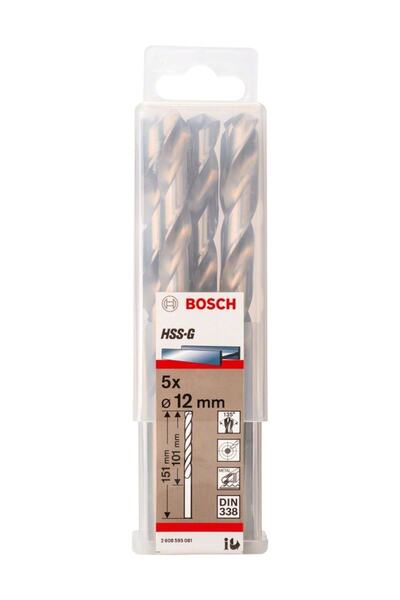 Bosch Matkap Ucu Hss G 12x151 mm 5li Paket