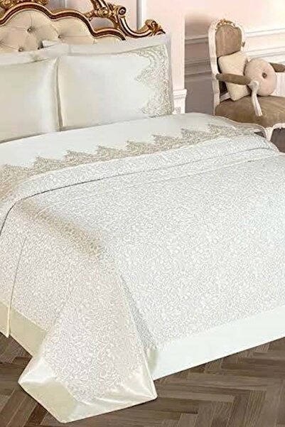 Elena 4 Piece Single Pique Set-Selin Cream