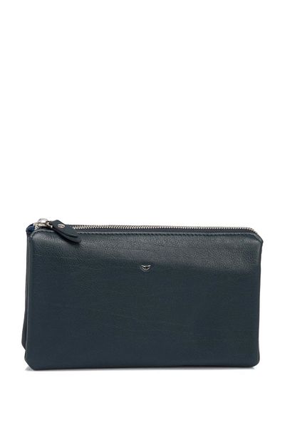 Tergan Δερμάτινη τσάντα Portfolio Navy Blue -21239X86