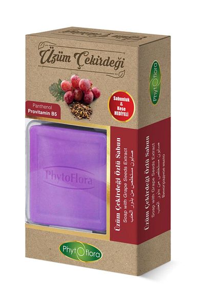 Phytoflora صابون بخلاصة بذور العنب - هدية