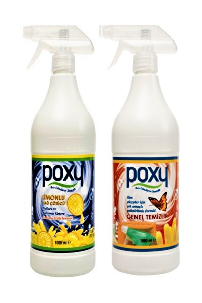 Poxy Limonlu Yağ Çözücü 1000 ml & Genel Temizlik 1000 ml