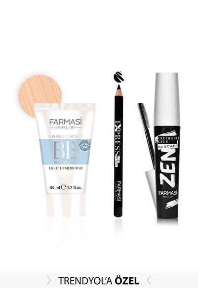 Farmasi Makyaj Seti - Zen Maskara &  BB Krem All In One 50 ml Açıktan Ortaya ...