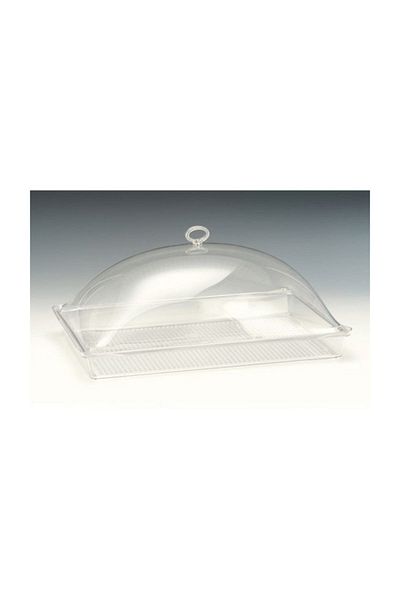 Zicco Polycarbonate Acrylic Cover Tray Storage Container (2Pcs)