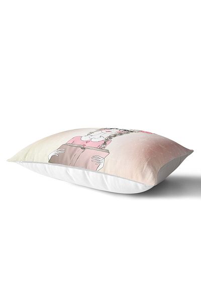 Realhomes Fashion Girl Digital Printed Μοντέρνα Ορθογώνια Μαξιλαροθήκη Ριχτάρι