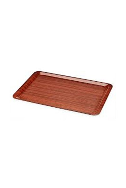 Bahat صينية خشبية منقوشة مقاومة للانزلاق مقاس 53*37 سم