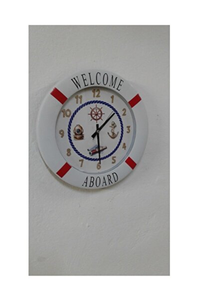 Time Gold ساعة حائط ويلكم قطر 35 سم