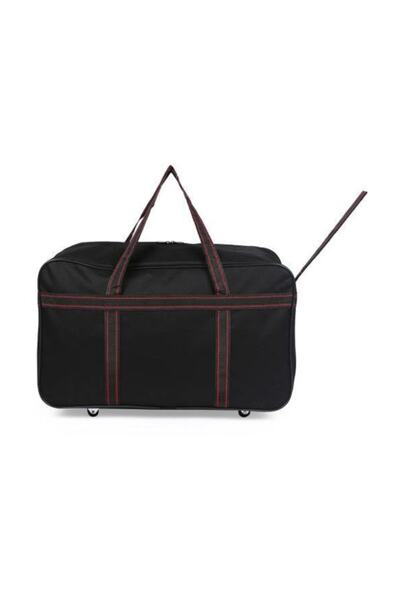 İthal Siyah Kulplu Büyük Boy Valiz,seyahat Çantası,büyük Boy Outdoor Çanta,tekerlekli Çanta(ücretsiz Kargo