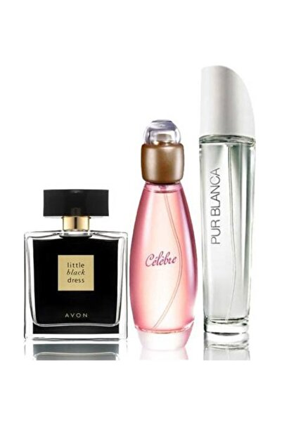 AVON Little Black Dress Edp 50 ml Pur Blanca Ve Celebre Bayan Parfüm 3 lü Set