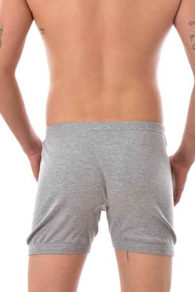 Tutku Men's Gray Passion 3 Pieces Boxers with Legs - 0111