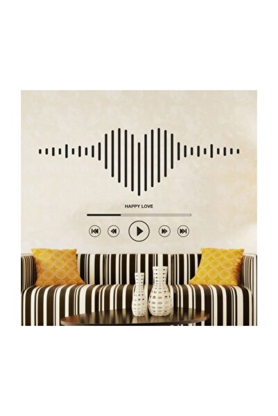 Sticker Sepetim Music Love Duvar Sticker